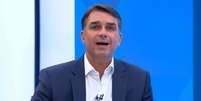 Fl&aacute;vio Bolsonaro falou sobre reelei&ccedil;&atilde;o  Foto: Reprodu&ccedil;&atilde;o/TV Globo