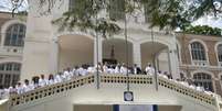 Chefs posam para foto em inaugura&ccedil;&atilde;o da 'Settimana' em S&atilde;o Paulo Foto: ANSA / Ansa - Brasil