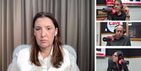Daniela Marques, coordenadora do n&uacute;cleo econ&ocirc;mico da campanha de Fl&aacute;vio Bolsonaro (PL), em entrevista &agrave; R&aacute;dio CBN Salvador  Foto: Reprodu&ccedil;&atilde;o / YouTube