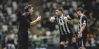 Foto: Pedro Souza / Atl&eacute;tico - Legenda: Eduardo Dom&iacute;nguez ajustou o Galo / Jogada10