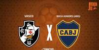 Foto: Arte/Jogada10 - Legenda: Em vantagem, Vasco recebe o Boca Juniors / Jogada10