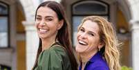 Mônica Martelli e Ingrid Guimarães: amigas nas telonas, na vida real e donas de semelhante trajetória de sucesso  Foto: Divulgação
