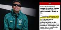 Meta derruba em menos de 1h epis&oacute;dio do Revelando em que MC Cabelinho exp&otilde;e Fl&aacute;vio Bolsonaro  Foto: Reprodu&ccedil;&atilde;o/YouTube/Calma Urgente