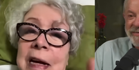 'Nem que seja a &uacute;ltima vez': aos 79 anos, atriz &Acirc;ngela Leal, m&atilde;e de Leandra Leal e ex-secret&aacute;ria de Cultura, emociona Lula ao revelar que adiou cirurgia para votar. 'Voc&ecirc; me deu toda a for&ccedil;a que eu tenho'. Foto: Reprodu&ccedil;&atilde;o, YouTube / Purepeople