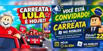 Manifesta&ccedil;&otilde;es foram organizadas na plataforma Roblox  Foto: Reprodu&ccedil;&atilde;o/Instagram / Perfil Brasil