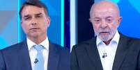 Fl&aacute;vio Bolsonaro (PL) e Luiz In&aacute;cio Lula da Silva (PT)  Foto: 