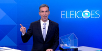 C&eacute;sar Tralli no debate da TV Globo  Foto: Reprodu&ccedil;&atilde;o/Globo