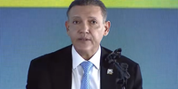Presidente do Tribunal Superior Eleitoral (TSE), ministro Kassio Nunes Marques, em entrevista coletiva às 14h de domingo, 25.  Foto: Reprodução / TSE via YouTube