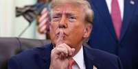 Donald Trump ainda n&atilde;o reconheceu publicamente vit&oacute;ria de Lula  Foto: Andrew Harnik/Getty Images / BBC News Brasil