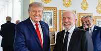 Trump levanta suspeitas sobre as elei&ccedil;&otilde;es brasileiras e elogia Lula  Foto: Ricardo Stuckert / Perfil Brasil