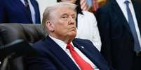 Trump recebeu pedidos de ajuda e acusa&ccedil;&otilde;es contra o resultado eleitoral feitas por apoiadores de Fl&aacute;vio Bolsonaro nas redes sociais  Foto: Kevin Dietsch/Getty Images / Perfil Brasil