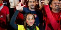 Apoiadores de Lula celebrando na avenida Paulista no domingo.  Foto: Brian Snyder/Reuters / BBC News Brasil