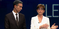 C&eacute;sar Tralli e Renata Lo Prete na cobertura das elei&ccedil;&otilde;es na Globo  Foto: Reprodu&ccedil;&atilde;o/Globo