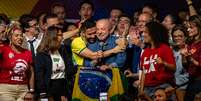 Lula (PT) em primeiro discurso após ser reeleito Presidente da República  Foto: Estadão Conteúdo