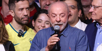 Lula discursou para uma multidão na Avenid Paulista após vencer no segundo turno  Foto: LECO VIANA/THENEWS2/ESTADÃO CONTEÚDO / Estadão