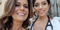 Adriana Araújo com a filha Giovanna Araújo  Foto: Reprodução/Instagram