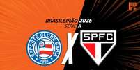  Foto: Arte/Jogada10 - Legenda: Bahia e S&atilde;o Paulo fazem duelo tricolor / Jogada10
