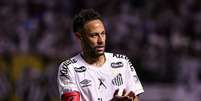 Neymar em partida contra o Bahia Foto: Fabio Giannelli/Estadão / Estadão