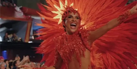 Mileide Mihaile em desfile no carnaval de 2026 como rainha da Unidos da Tijuca Foto: Reprodução/Instagram