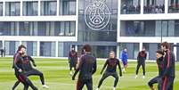 Atividade de prepara&ccedil;&atilde;o do PSG antes da partida v&aacute;lida pela Campeonato Franc&ecirc;s - Foto: Divulga&ccedil;&atilde;o / Jogada10