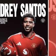Manchester United anuncia a contratação de Andrey Santos, ex-Chelsea