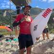 Weslley Dantas sai do mar ovacionado ao conquistar maior nota do WSL Prainha