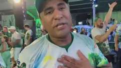 Intérprete da Mancha Verde comemora título do Carnaval