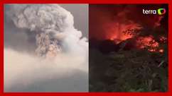 Erupção de vulcão provoca fuga de centenas de moradores ...