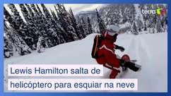 Veja Lewis Hamilton esquiando na neve após saltar de ...