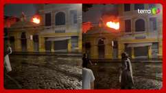 Prédio de cinema centenário pega fogo no Centro do Recife