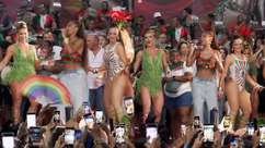 Virginia e Paolla Oliveira sambam juntas durante ensaio ...