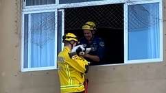 Moradores ficam feridos após prédio afundar em Itajaí