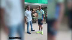 PALMEIRAS: Ídolo Rivaldo visita Academia de Futebol e recebe reverências de Deyverson: "Esse aqui é 'brabo', camisa 10"