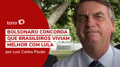 Bolsonaro reconhece que brasileiros viviam melhor com Lula