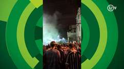 Torcida do Fluminense agita na concentração antes de jogo na Copa do Brasil