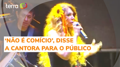 Elba Ramalho reage a gritos de 'Fora Bolsonaro' em show