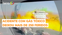 Vídeo mostra acidente com gás tóxico em porto da Jordânia