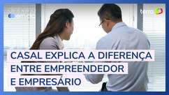 Casal explica a diferença entre empreendedor e empresário								