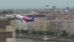 Airbus voa abaixo da altura de telhados em Budapeste 
