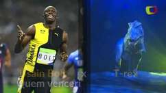 Usain Bolt x T-rex: o corredor jamaicano levaria a melhor