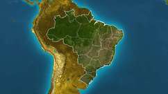 Previsão Brasil - Feriado com temporais na costa norte do BR.