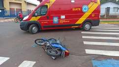Motociclista sofre fratura em braço em acidente no jardim Europa em Toledo
