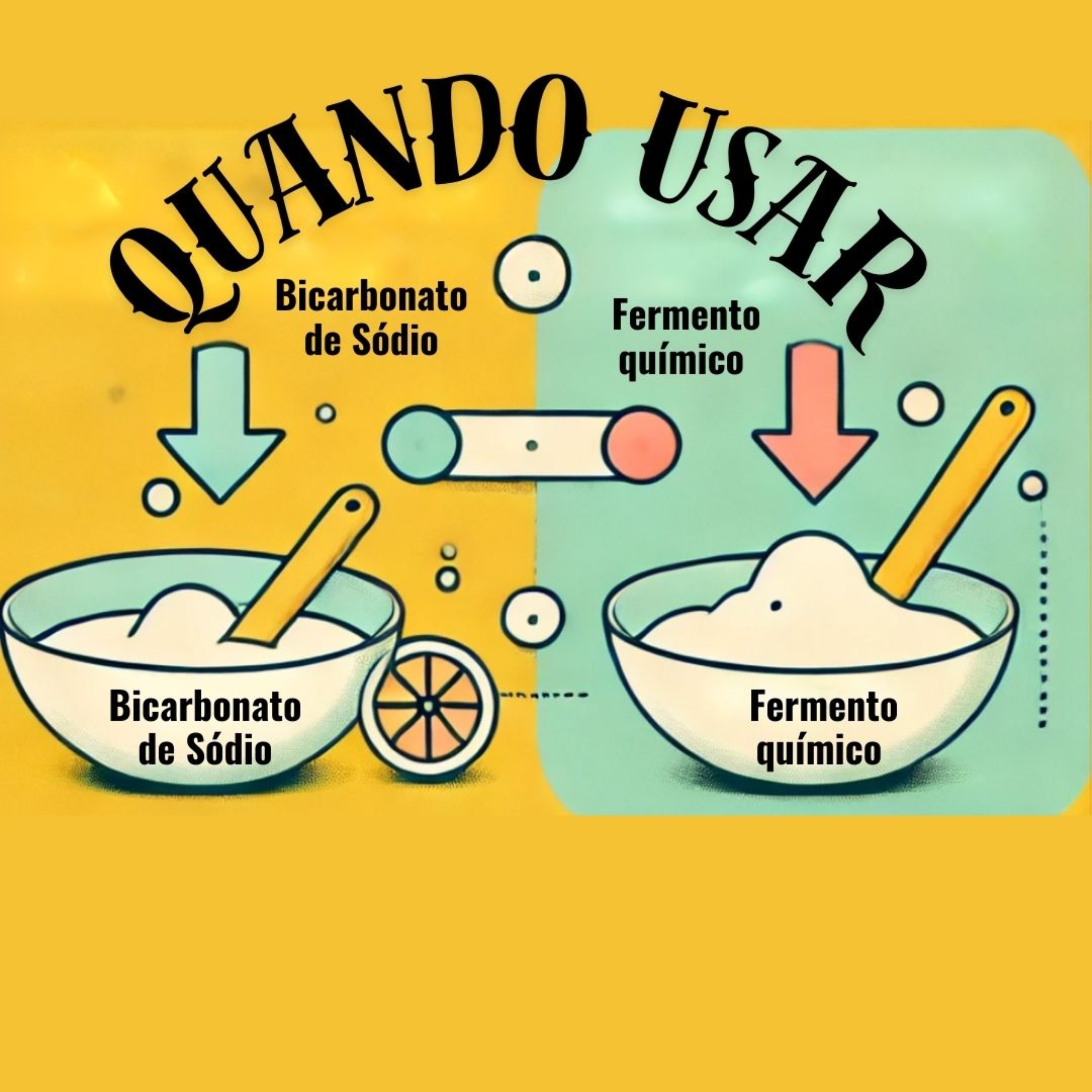Bicarbonato de sódio e fermento químico em pó: como usar