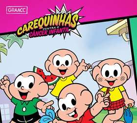 Carequinhas do GRAACC vira Bald Cartoons e rápa 40 personagens