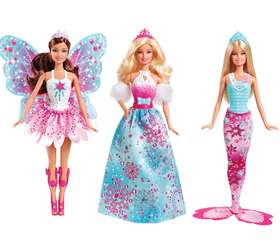 Com vestido de Led ou de princesa, Barbie conquista meninas