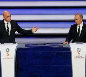 Fifa sorteia hoje, na Rússia, grupos da Copa do Mundo de 2018