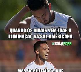 Rivais não perdoam eliminação de Fla e Santos e criam memes na web