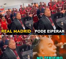 VP gênio, Real Madrid cansou de esperar os memes da queda do Flamengo no  Mundial de Clubes