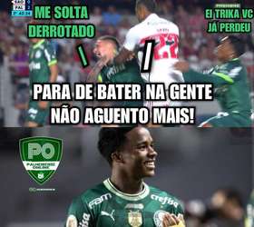 São Paulo vence o Palmeiras e internet vai à loucura; veja memes