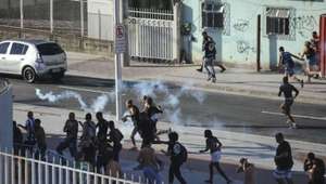 Protesto de familiares afetou segurança no Engenhão, diz PM